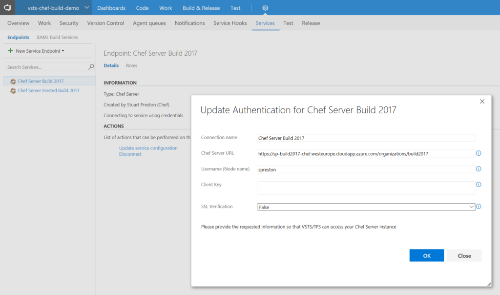 VSTS Service Endpoint