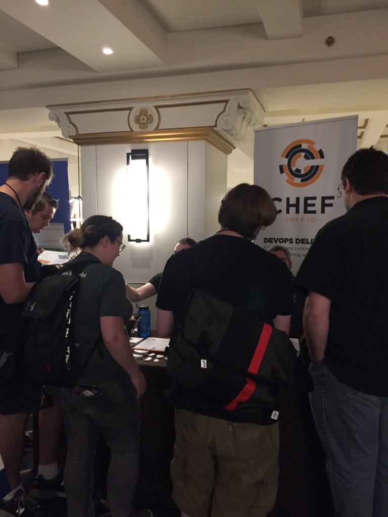 Chef booth at DevOpsDays Boston